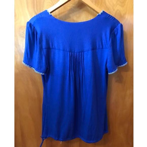 Filtre | Beautiful Cobalt Blue Embroidered Top (M) - Picture 2 of 7